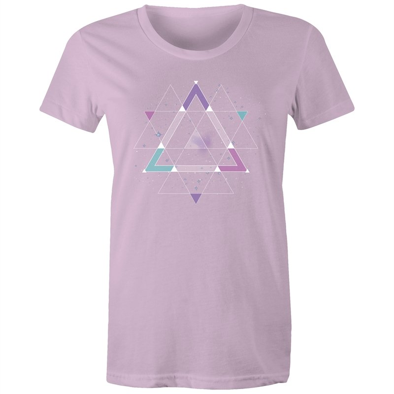 Women's Geometric Space T-shirt