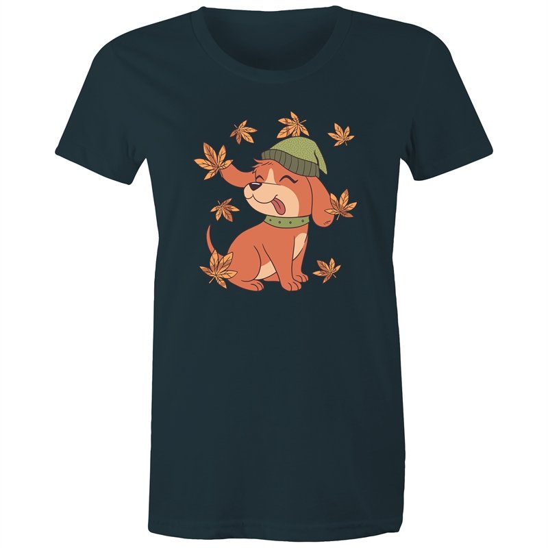 Women's Cute Spring Puppy T-shirt