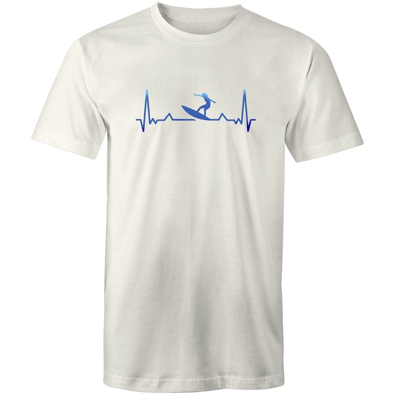 Men's Surfing Heart-Beat T-shirt