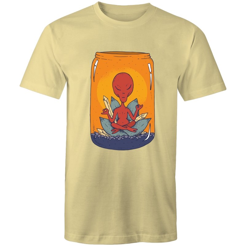 Men's Meditating Alien Lotus T-shirt