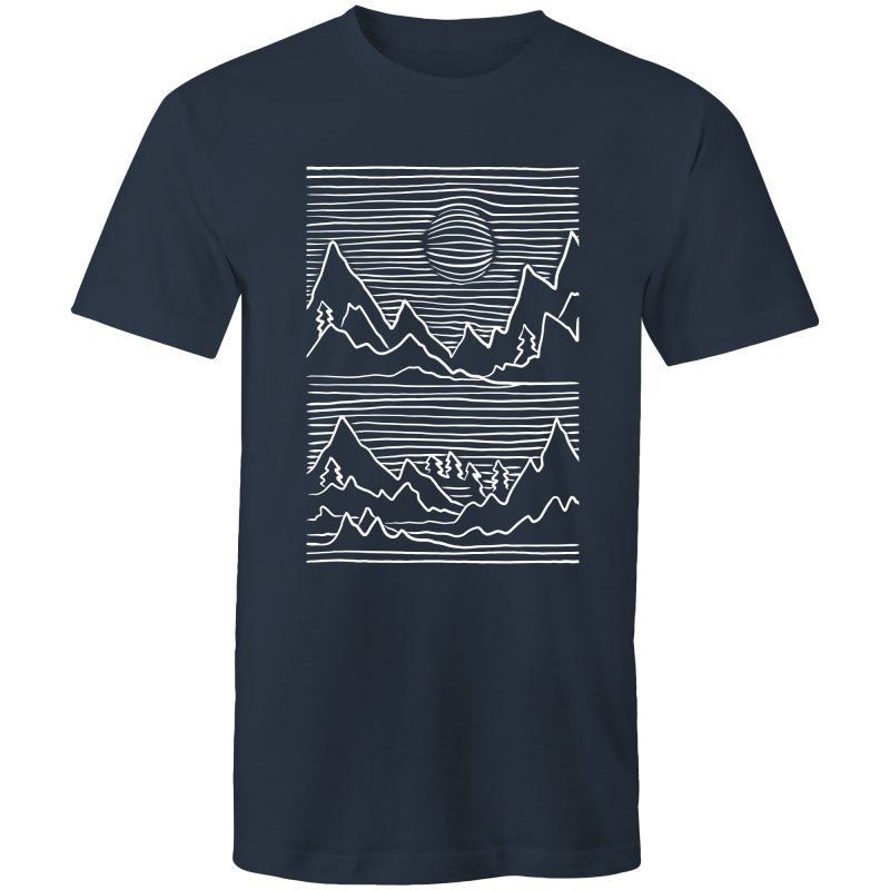 Men's Abstract Mountain Top T-shirt