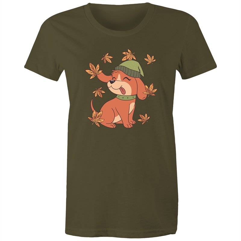 Women's Cute Spring Puppy T-shirt