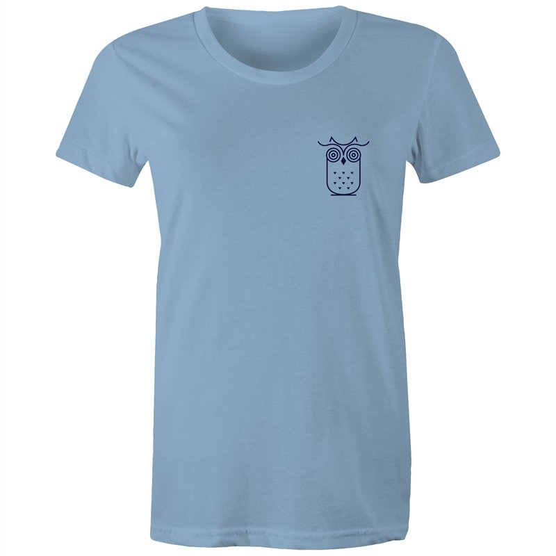Women's Awake Owl Pocket T-shirt