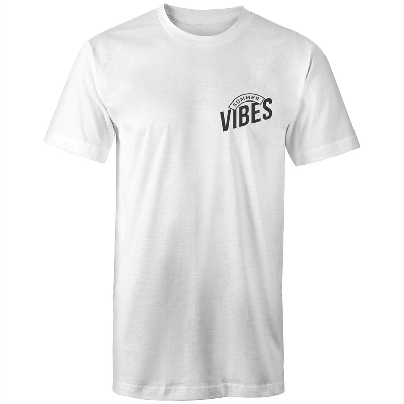 Men's Long Styled Summer Vibes Pocket T-shirt