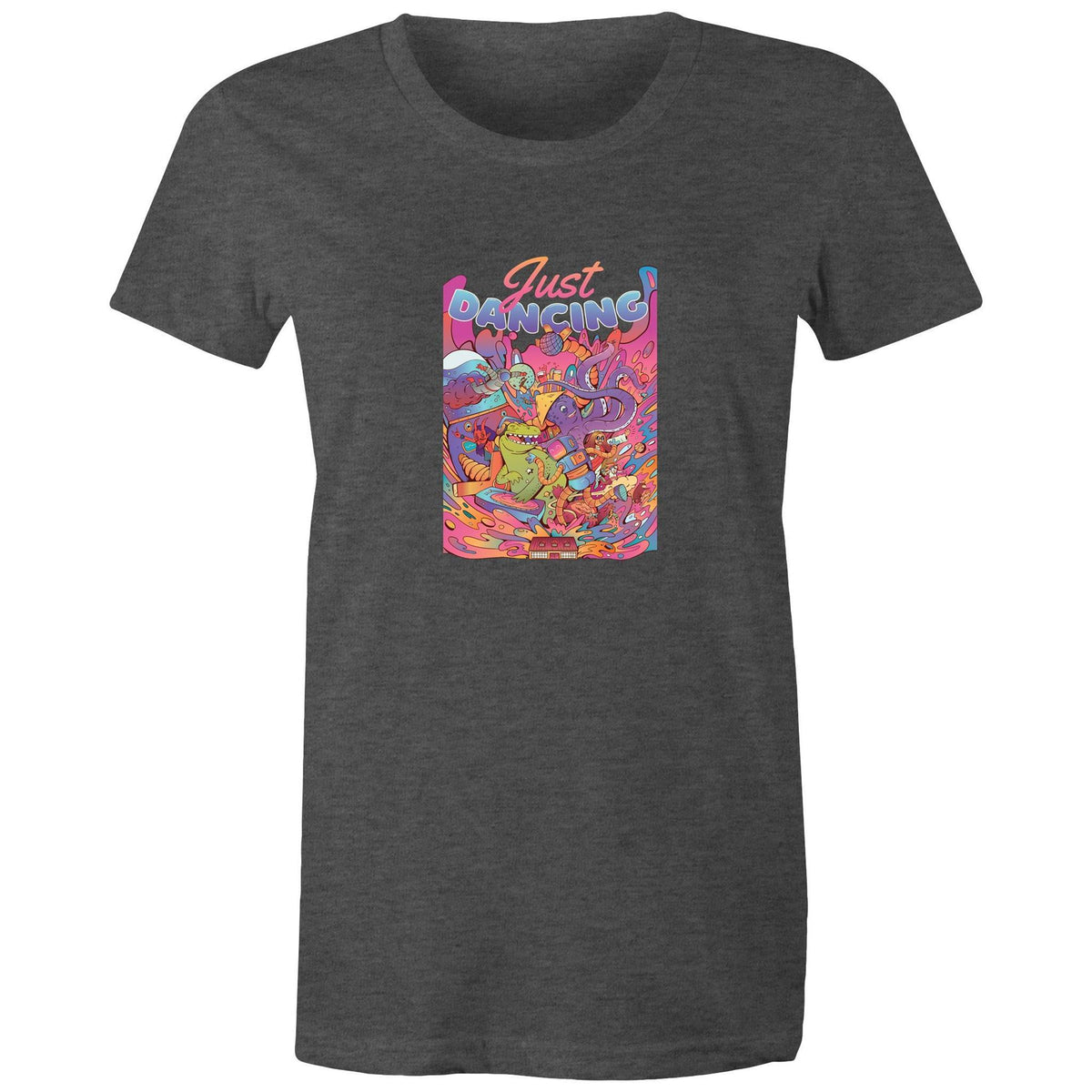 Women's Just Dancing Colourful T-shirt