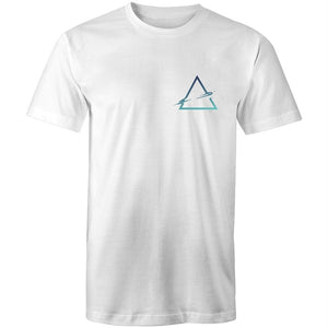 Men's Torn Tri-Angle Pocket Long T-shirt