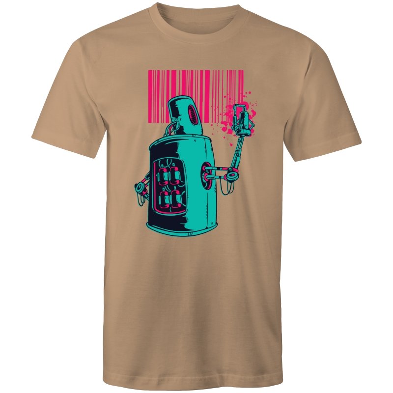 Men's Graffiti Barcode T-shirt