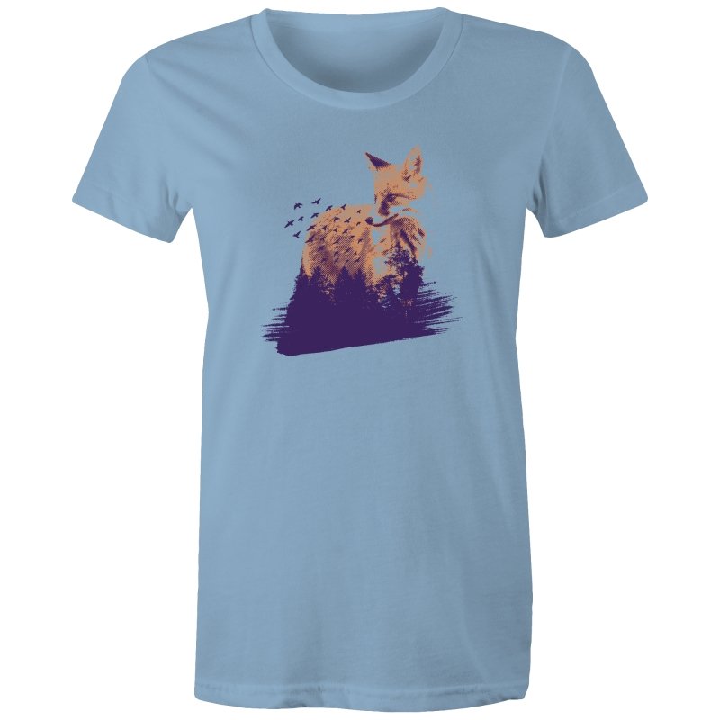 Women's Fox In Forest T-shirt