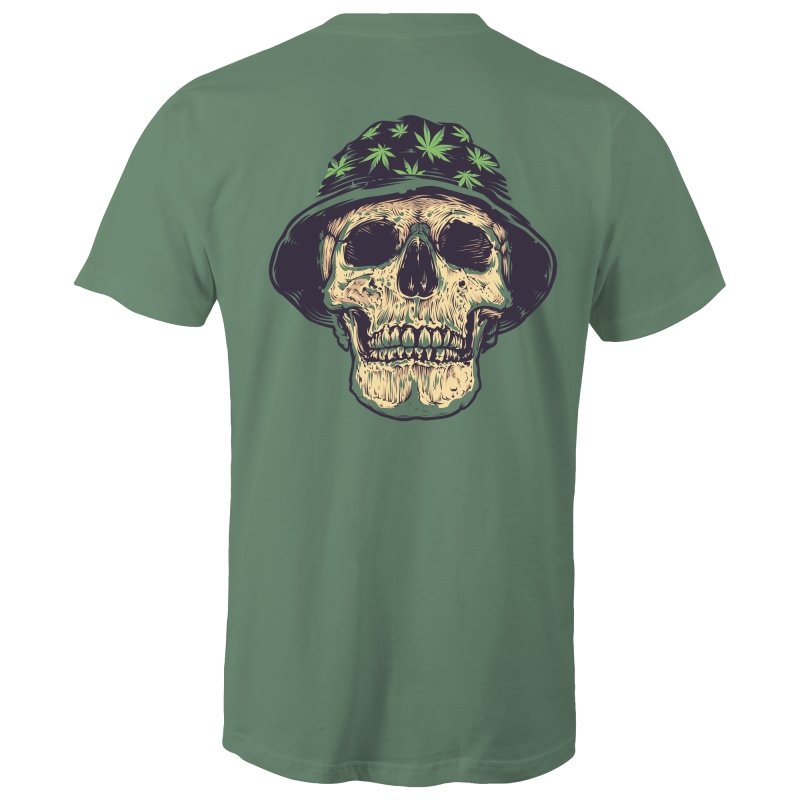 Men's Skull Weed Cap Tee