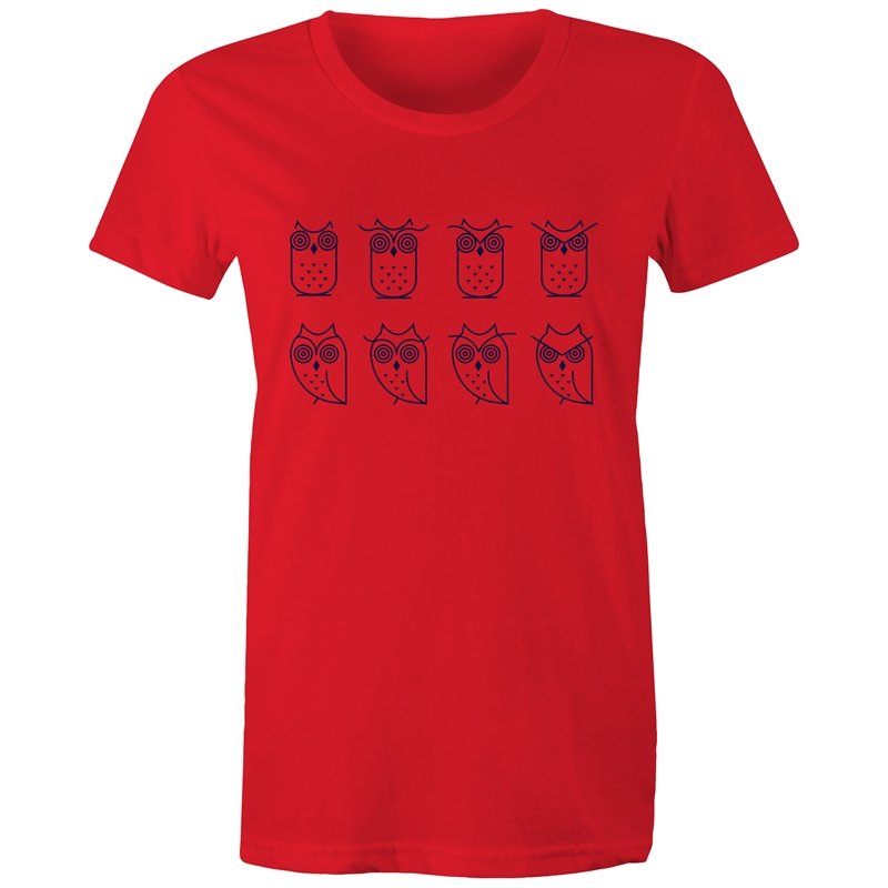 Women's Owl Emotions T-shirt