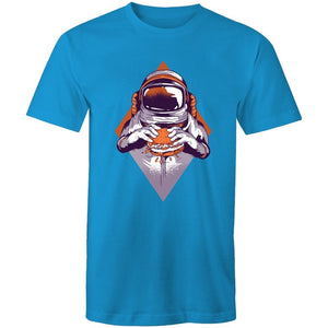 Men's Burger Eating Astronaut T-shirt