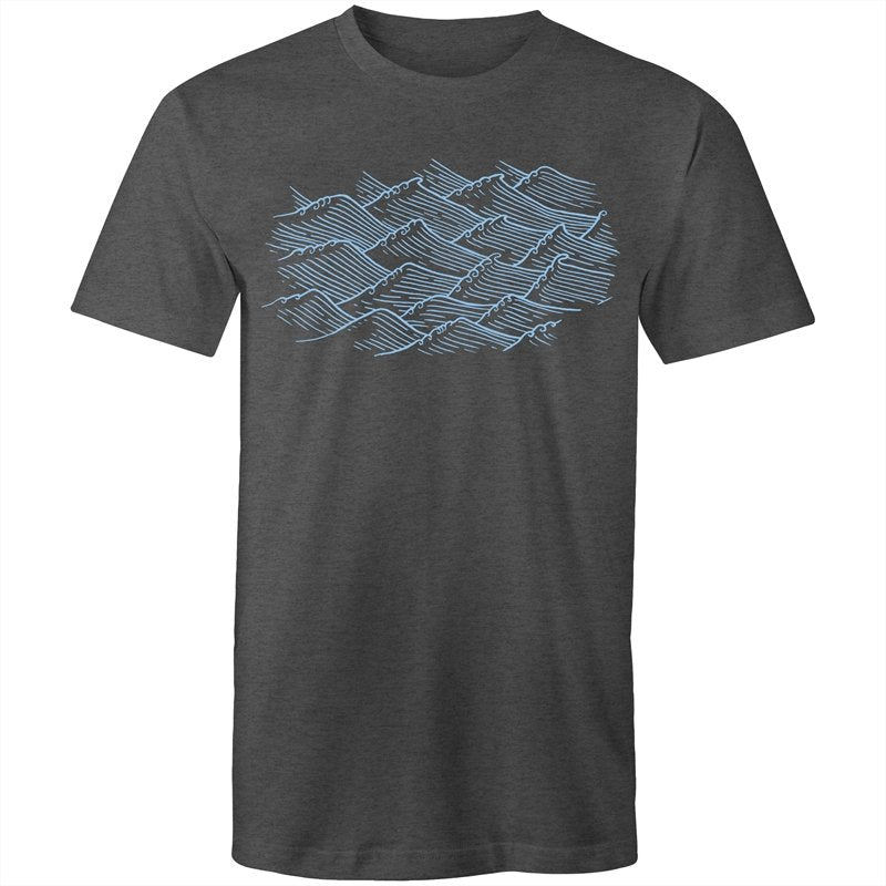 Men's Abstract Mountain Waves T-shirt