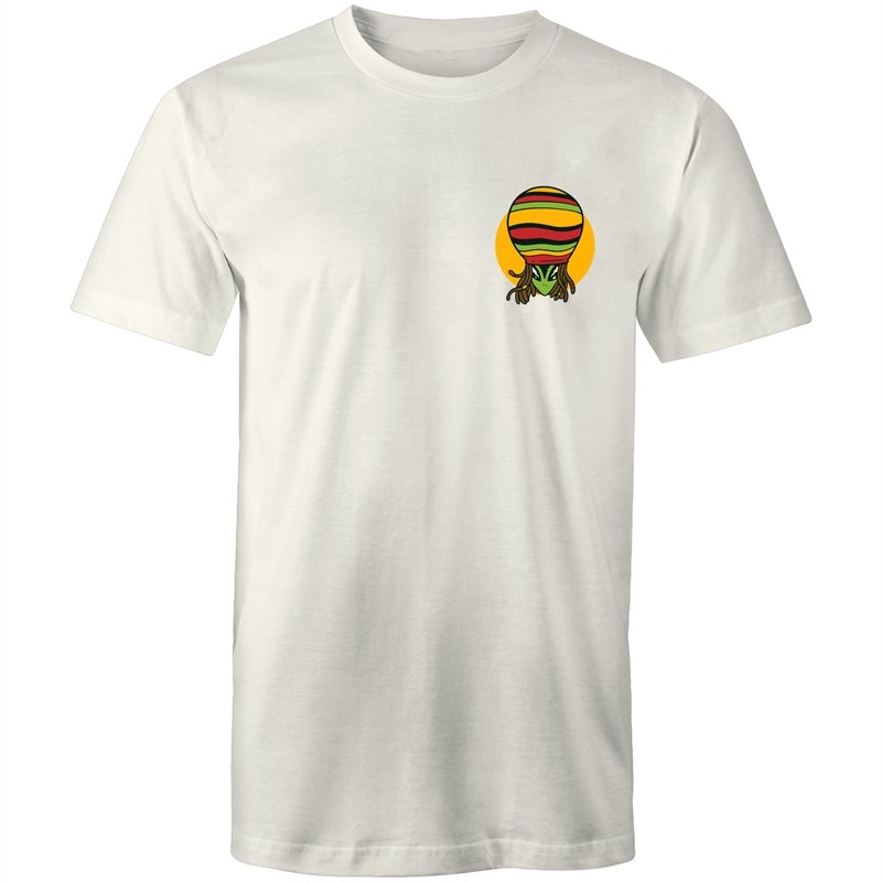 Men's Rasta Alien Dreadlock Pocket T-shirt