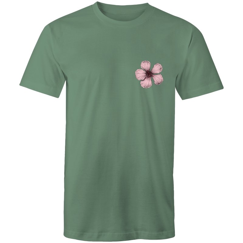 Men's Hibiscus Flower Pocket Tee