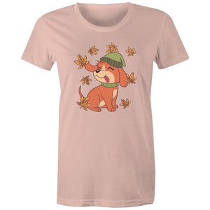 Women's Cute Spring Puppy T-shirt