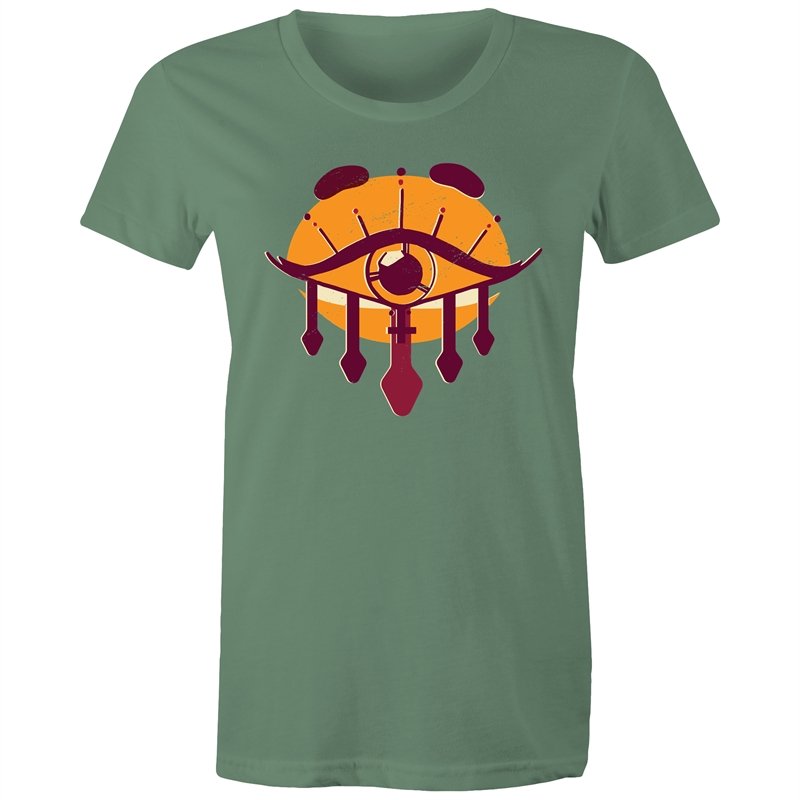 Women's Orange All Seeing Eye T-shirt