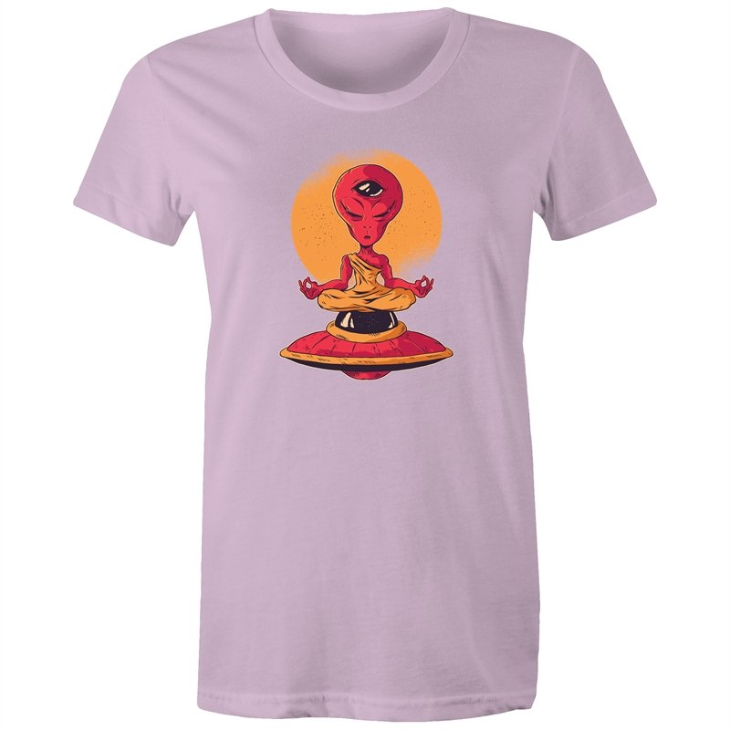 Women's Meditating Alien T-shirt