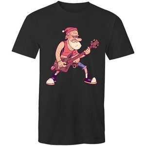 Men's Santa Christmas Rock T-shirt