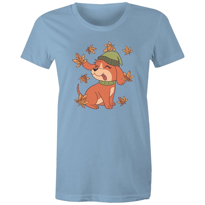 Women's Cute Spring Puppy T-shirt