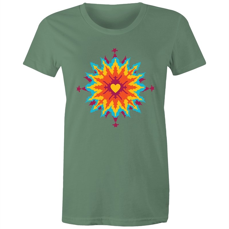 Women's Abstract Heart T-shirt