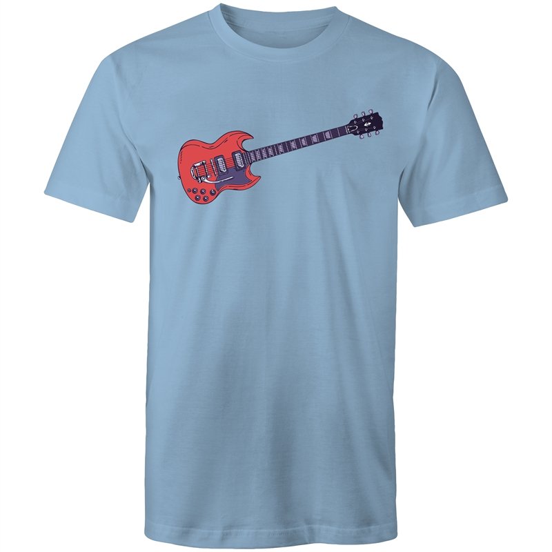 Men's Red Guitar T-shirt