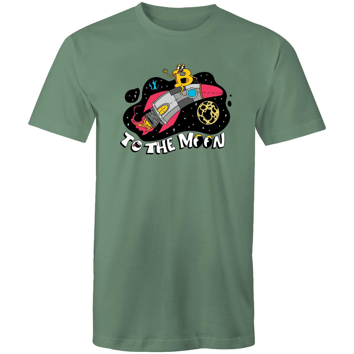 Men's Bitcoin Rocket T-shirt