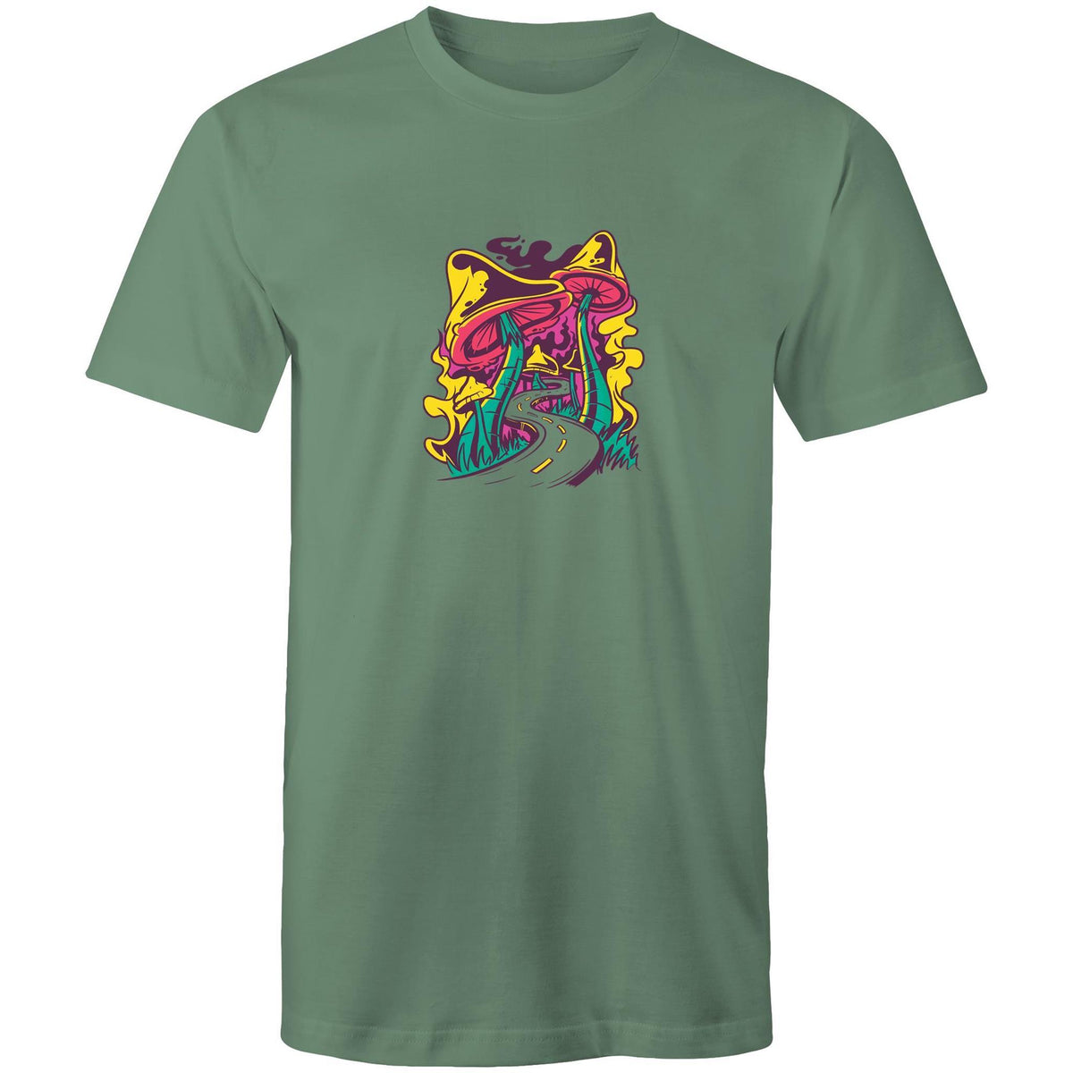Men's Trippy Mushroom Road T-shirt