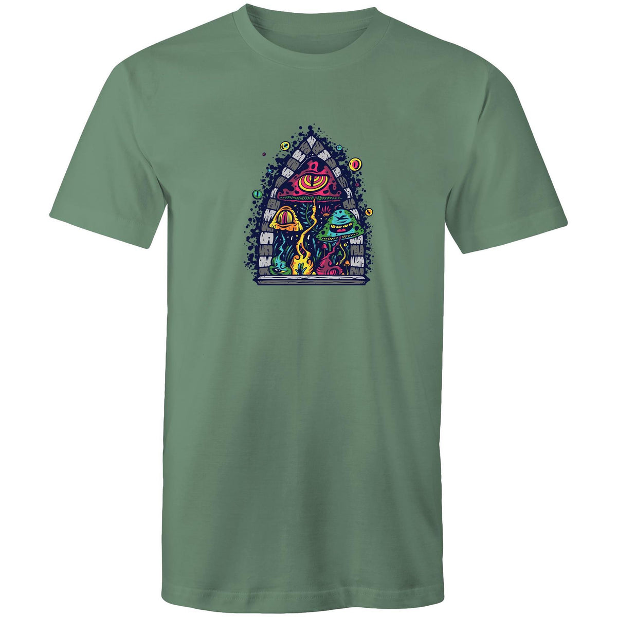 Men's Trippy Mushrooms Psychedelic T-shirt