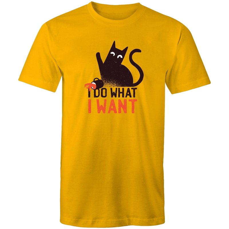 Men's Funny I Do What I Want Cat T-shirt