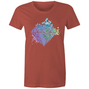 Women's Watercolour Diamond T-shirt