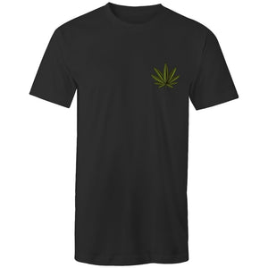 Men's Long Cannabis Pocket T-shirt