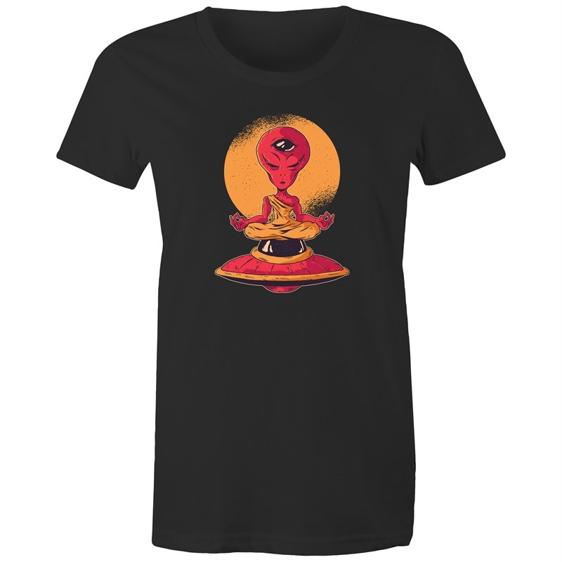 Women's Meditating Alien T-shirt