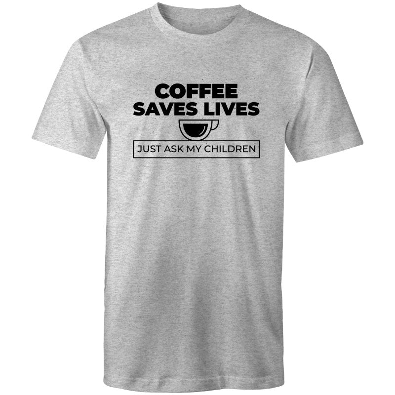 Men's Coffee Saves Lives T-shirt