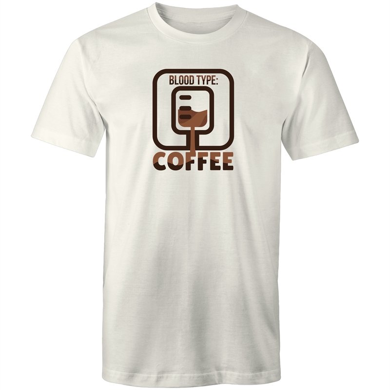 Men's Coffee Blood Type T-shirt