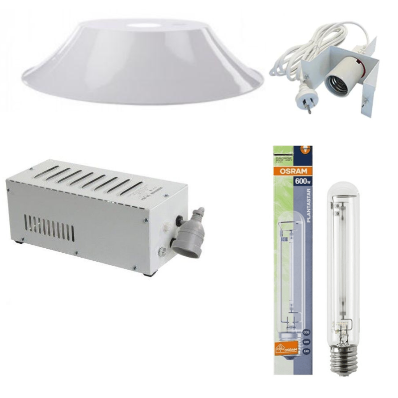 600w HPS Grow Light Kit | Osram Bulb + 900mm Deep Bowl + Ballast