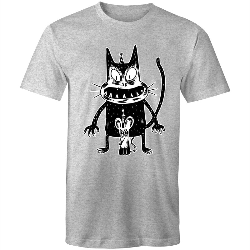 Men's Angry Cat Birthday Printed T-shirt