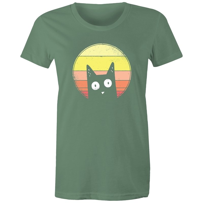 Women's Curious Cat T-shirt