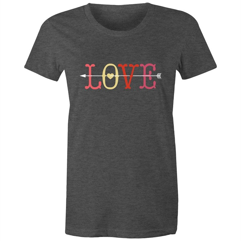 Women's Love With Cupid Arrow T-shirt