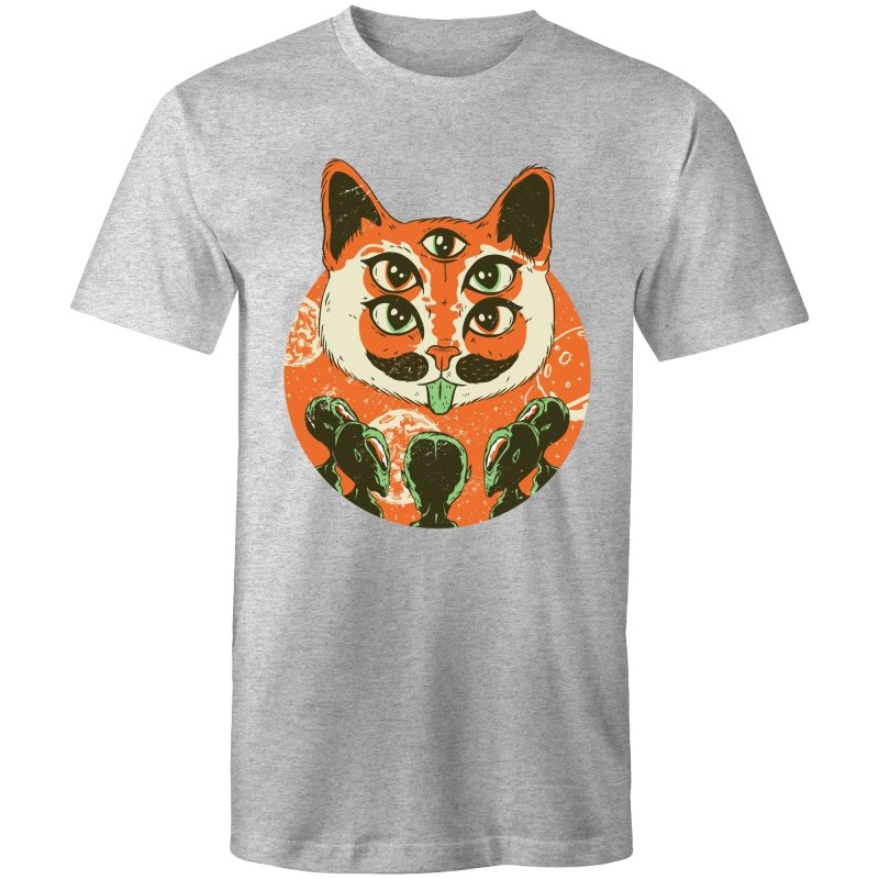 Men's Trippy Cat Alien T-shirt