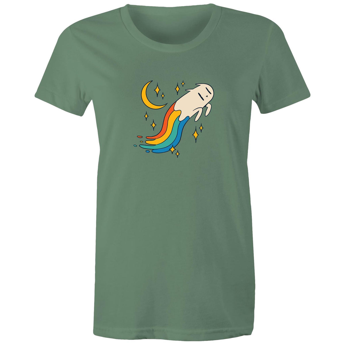 Women's Rainbow Cat T-shirt