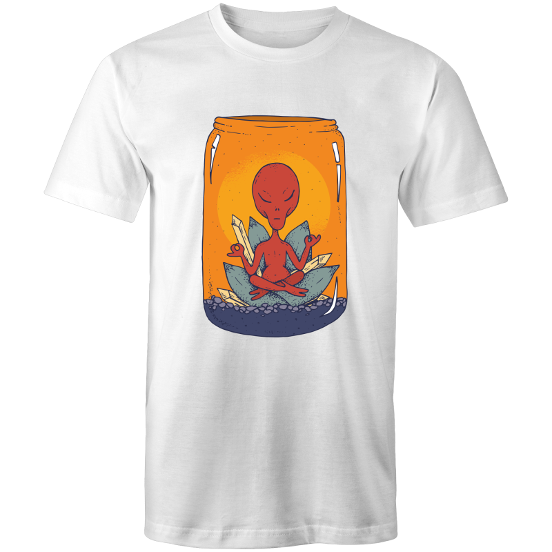 Men's Meditating Alien Lotus T-shirt