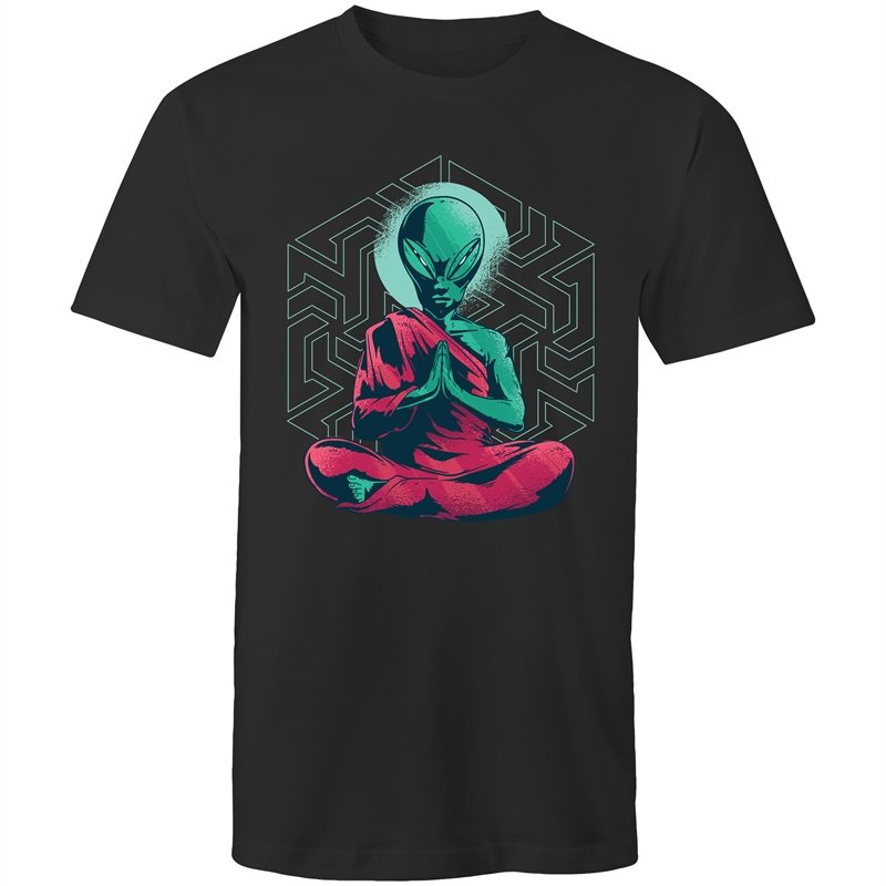Men's Meditating Alien T-shirt