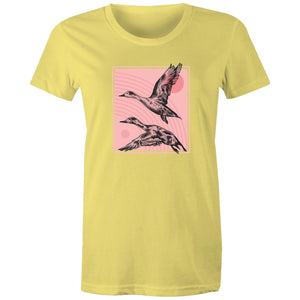 Women's Hand Drawn Ducks T-shirt