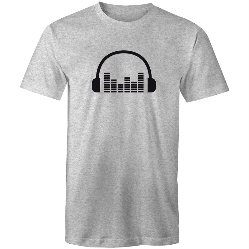 Men's Music Head Phones Sound Bar T-shirt