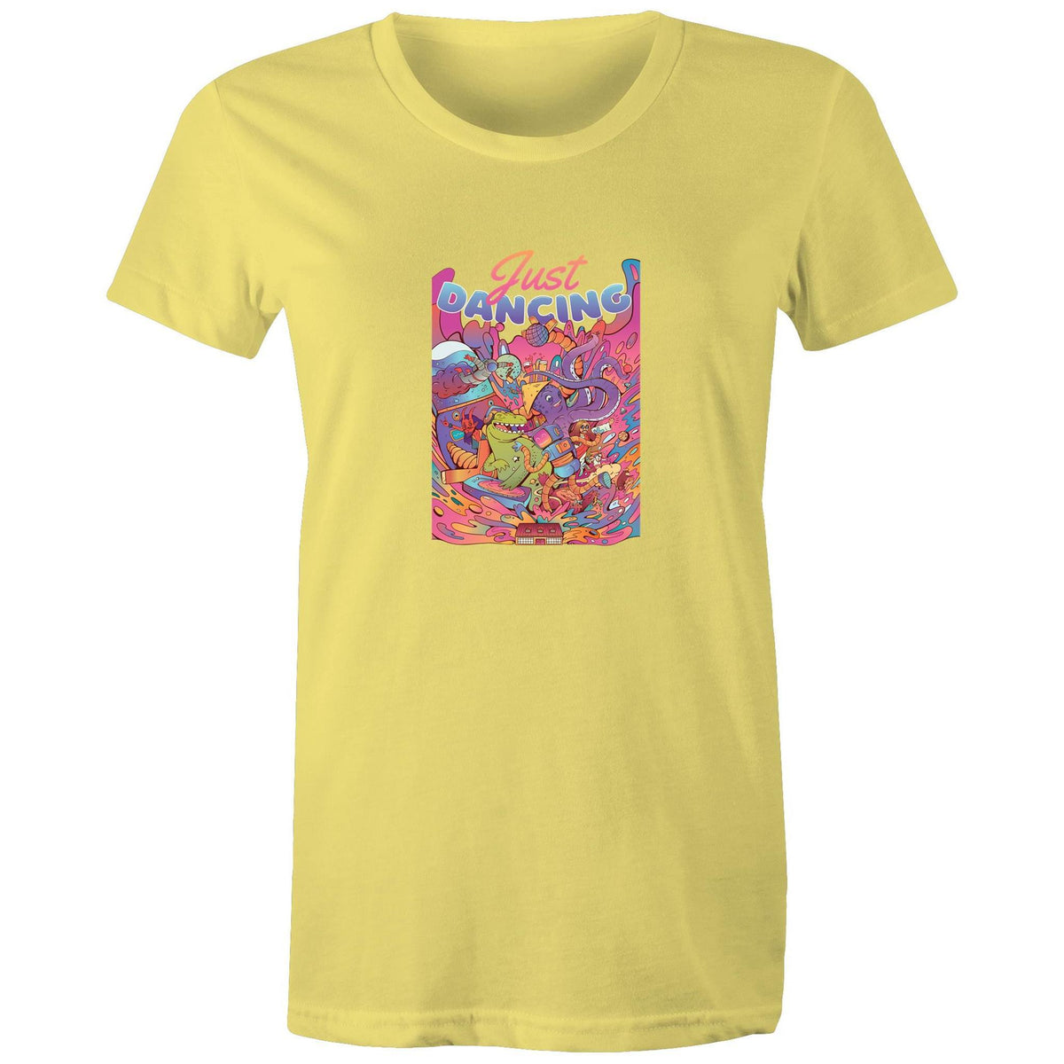 Women's Just Dancing Colourful T-shirt