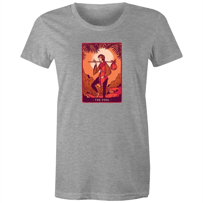 Women's Funny The Fool Tarot Card T-shirt