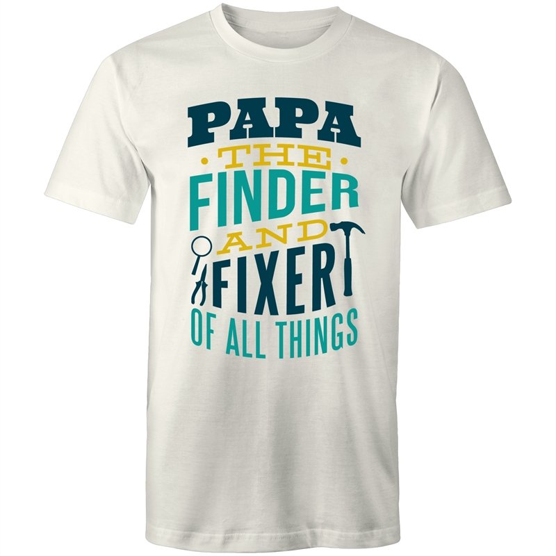 Men's Papa The Finder And Fixer Of All Things T-shirt