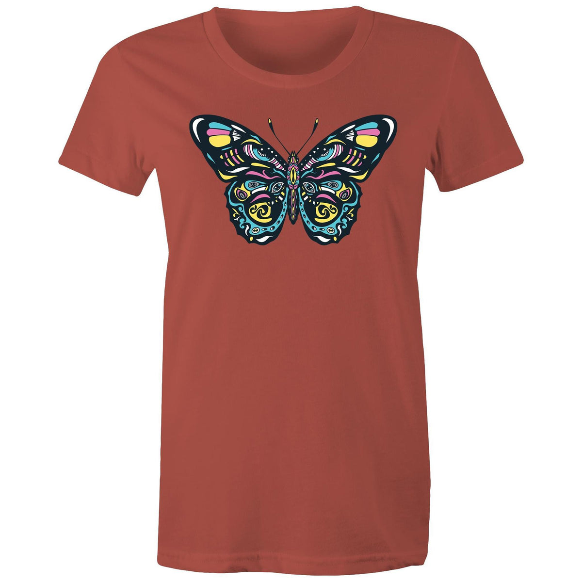 Women's Psychedelic Butterfly T-shirt