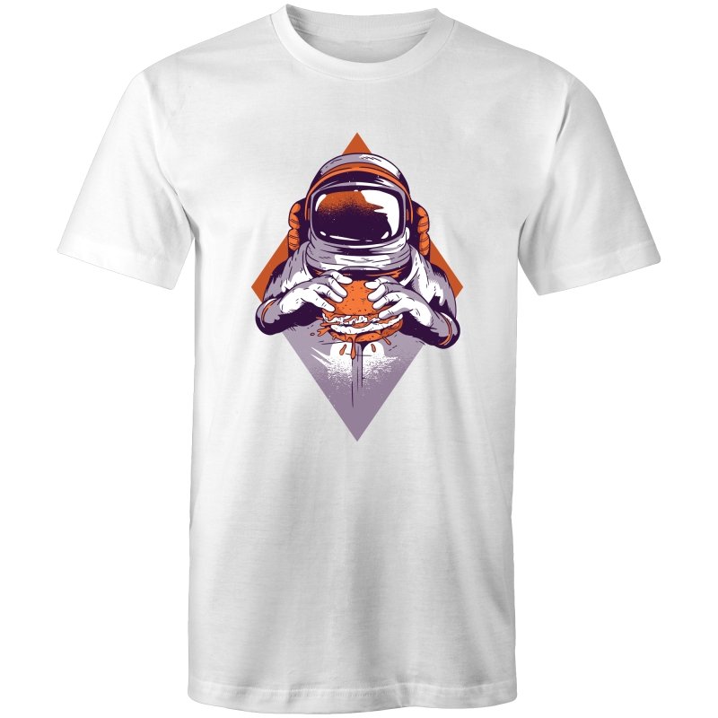 Men's Burger Eating Astronaut T-shirt