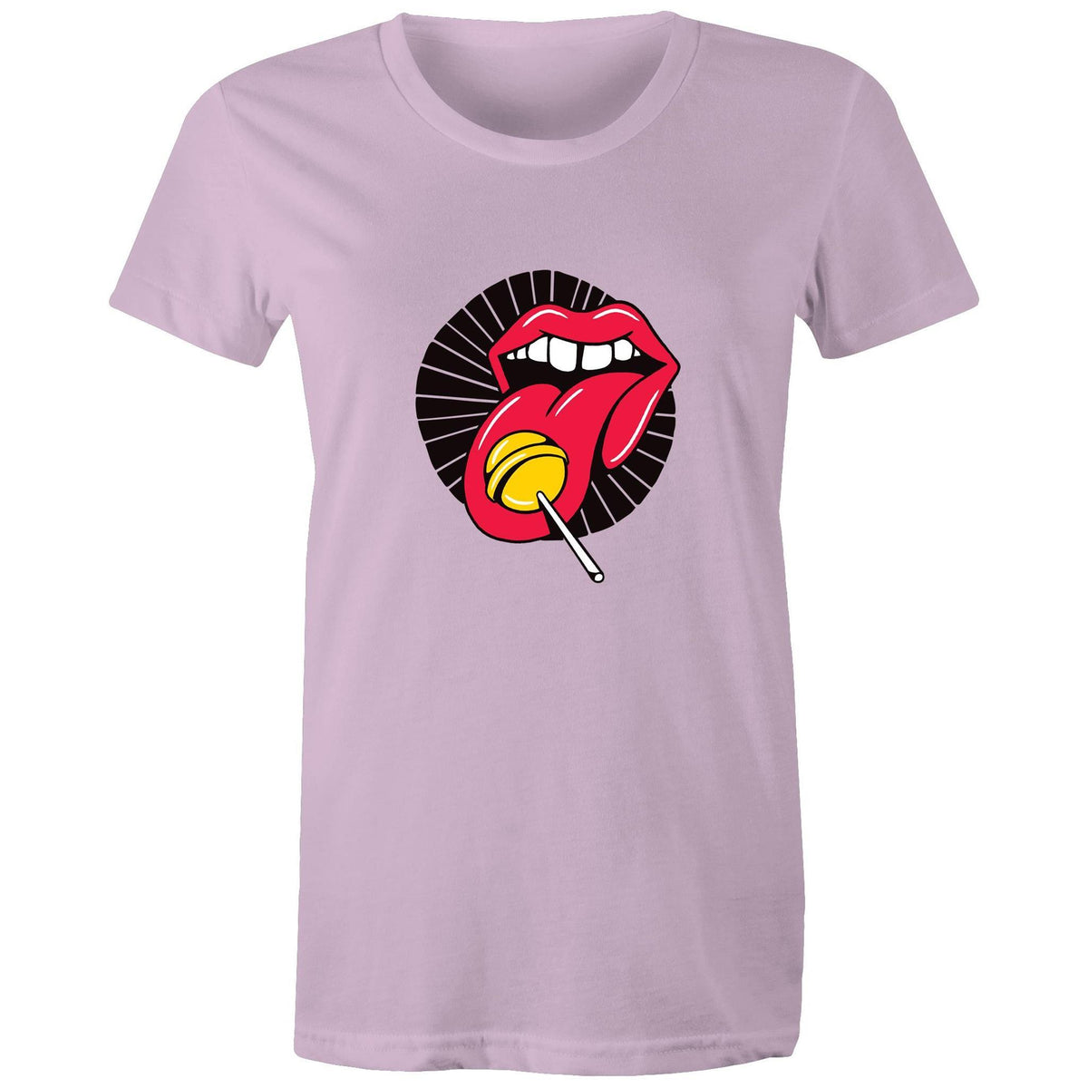 Women's Lollipop Lips T-shirt - The Hippie House